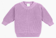 Свитер вязаный детский Amarobaby Pure Love Buddy лиловый 68