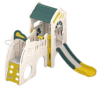 Игровой комплекс UNIX Kids Playhouse с горкой белый PPPHSLCGY