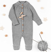Комбинезон вязаный AmaroBaby Pure Love Tot демисезонный серый 56