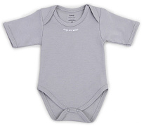 Боди Rant Hugs and Kisses с коротким рукавом Arctic Grey 68