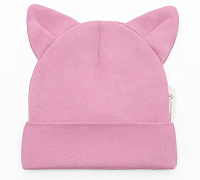 Чепчик (шапочка) AmaroBaby Nature essence cat розовый 38