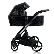 Коляска Ibebe I-Stop Leather 2 в 1 IS 26 Crocodile Black/Black