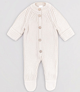 Комбинезон вязаный AmaroBaby Pure Love Little демисезонный молочный 62