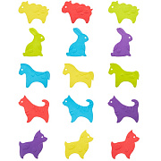 Антискользящие мини-коврики Roxy-Kids 15 шт ANIMALS