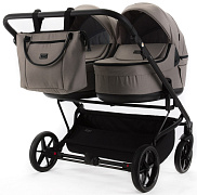 Детская коляска для двойни Adamex Leo Duo 2 в 1 TK72 (БЕЖЕВЫЙ)