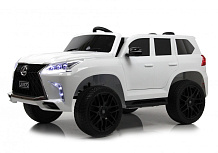 Детский электромобиль RiverToys Lexus 570 E555EE белый