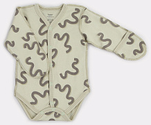 Боди Rant Hugs and Kisses Pattern с длинным рукавом Green 62