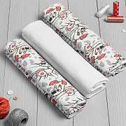 Пеленки Vikalex Собачки трикотажные интерлок 120х90 в уп. 3 шт.