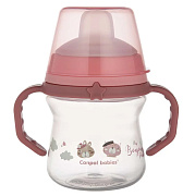 Поильник Canpol babies Bonjour Paris с силиконовым носиком 150 мл 56/612 розовый