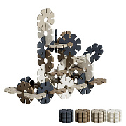 Конструктор UNIX Kids Snowflakes (32 шт) Grey-Camel