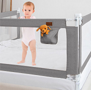 Барьер для кровати AmaroBaby Linear 160 см серый
