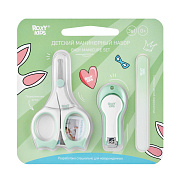 Маникюрный набор Roxy-Kids RPS-004 ножницы, кусачки, пилочка RPS-004-G бледно-зеленый