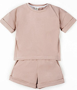 Костюм детский Amarobaby Jump футболка,шорты бежевый 104