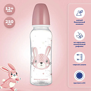 Бутылочка тритановая Canpol Babies Cute animals 250 мл. 11/841 розовый зайчик