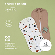 Пеленка-кокон Rant Mosaic 2 шт. Beige 62