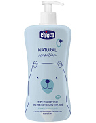 Средство Chicco Natural Sensation для мытья волос и тела без слез 500 мл
