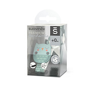Клипса с лентой Suavinex Owl для крепления соски-пустышки к одежде 307823 GR