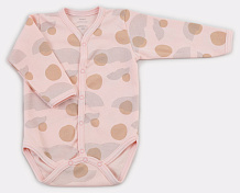 Боди Rant Hugs and Kisses Pattern с длинным рукавом Pink 74