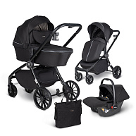 Детская коляска Farfello Baby shell BBS 3 в 1 2023 чёрный