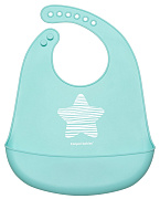Нагрудник Canpol babies Pastel силиконовый с карманом 74/024 голубой