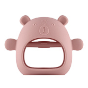 Прорезыватель силиконовый на руку Roxy-Kids Мишка RST-003-P розовый