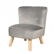Детское велюровое кресло Roba Lil Sofa серый