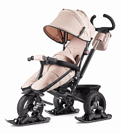 Велосипед вездеходный утепленный Small Rider Discovery CR с накидкой и дождевиком бежевый
