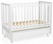 Детская кроватка Bebizaro Heirloom New маятник универсальный с ящиком WHITE/GRAY белый/серый