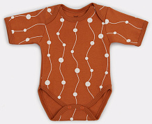 Боди Rant Hugs and Kisses Pattern с коротким рукавом Brown 68