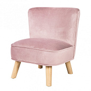 Детское велюровое кресло Roba Lil Sofa розовый