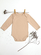 Боди AmaroBaby Nature длинный рукав ваниль 56