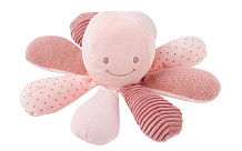 Игрушка мягкая Nattou Soft toy Lapidou Activity Octopus Осьминог pink 879736