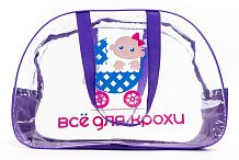 Сумка в роддом Vikalex 30х45х25 фиолетовый