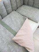 Комплект в кроватку Lappetti Garden для прямоугольной кроватки 6 предметов. розовый