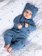 Костюм вязаный Little Star кофточка штанишки Лапша 0011 индиго 62