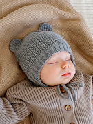 Шапка вязаная AmaroBaby Pure Love Teddy демисезонная серый 40