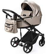 Детская коляска Adamex Zico Deluxe New 2 в 1 ZN-SM06  (БЕЖЕВАЯ ПЕРЛ. КОЖА)
