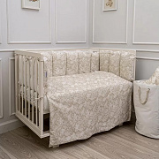 Комплект в кровать Lappetti Le Jardin Сад для прямоугольной кроватки 6 предметов 6130/4 бежевый